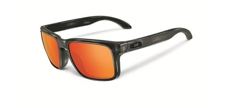 Oakley Sunglasses LIMITED EDITION FALLOUT HOLBROOK Black Decay/Ruby Iridium OO9102-56