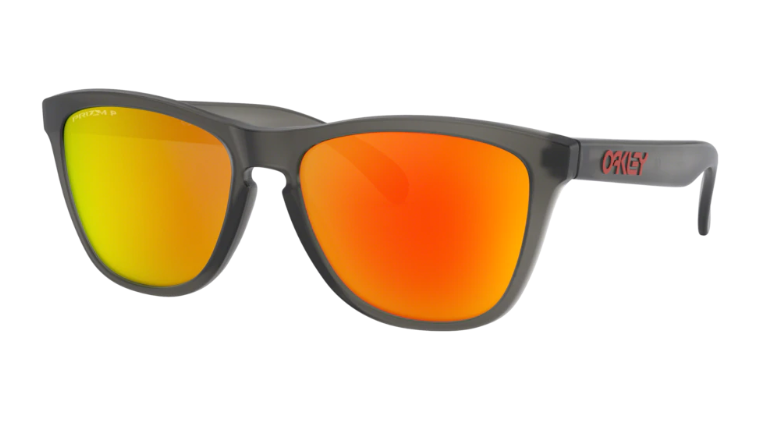 Oakley Sunglasses FROGSKINS Matte Grey Smoke / Prizm Ruby Polarized OO9013-F8