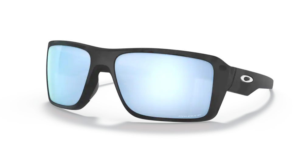 Oakley Sunglasses DOUBLE EDGE Matte Black Camo/Prizm Deep Water Polarized OO9380-27