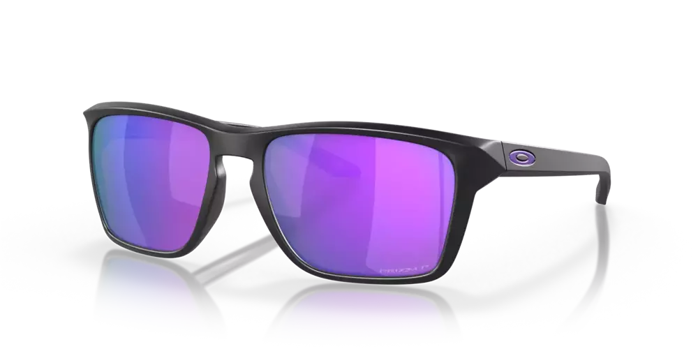 Oakley Okulary przeciwsłoneczne SYLAS Matte Black/Prizm Violet Polarized OO9448-13