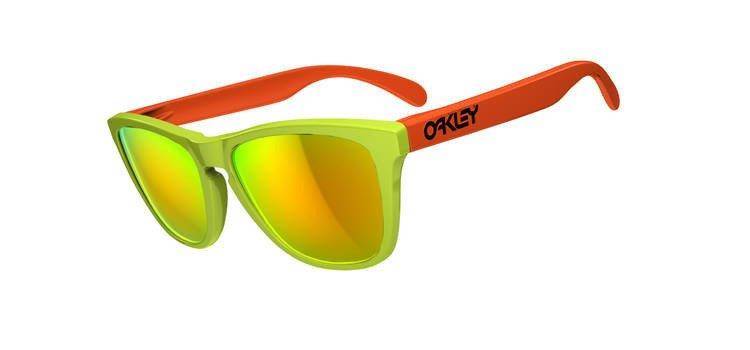 Oakley Sunglasses  Frogskins Lagoon/Fire Iridium 24-361