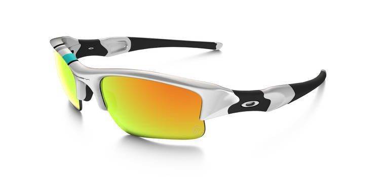 Oakley Sunglasses FLAK JACKET XLJ Polished White/Fire Iridium 26-264