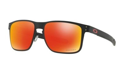 Oakley Okulary przeciwsłoneczne  HOLBROOK METAL Matte Black/Prizm Ruby OO4123-12