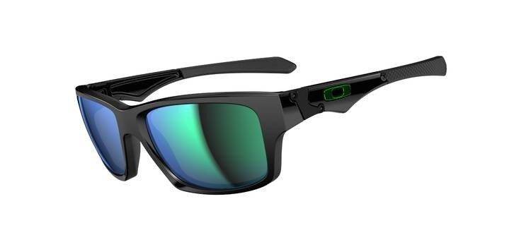Oakley Sunglasses  JUPITER SQUARED Polished Black/Jade Iridium OO9135-05