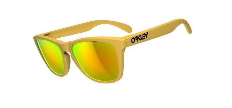 Oakley Sunglasses  Frogskins Pikes Gold/Fire Iridium 24-343