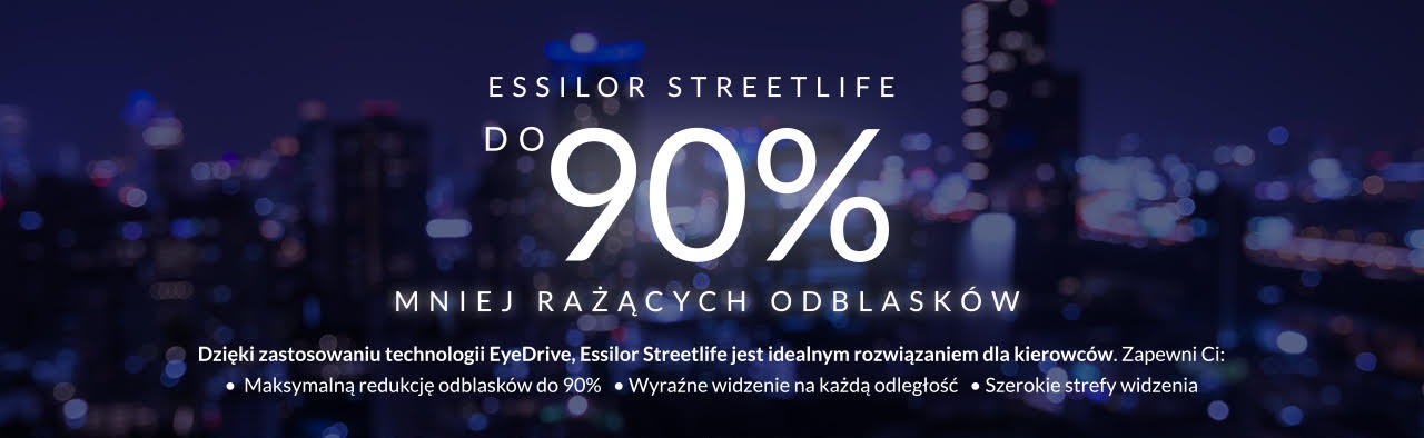 Essilor Streetlife - soczewki okularowe odbijające światło