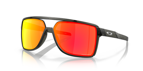 Oakley Sunglasses Castel Matte Grey Smoke, Prizm Ruby OO9147-05
