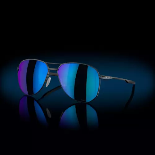 Oakley Sunglasses polarized Satin Light Steel, Prizm Sapphire Polarized OO6050-04
